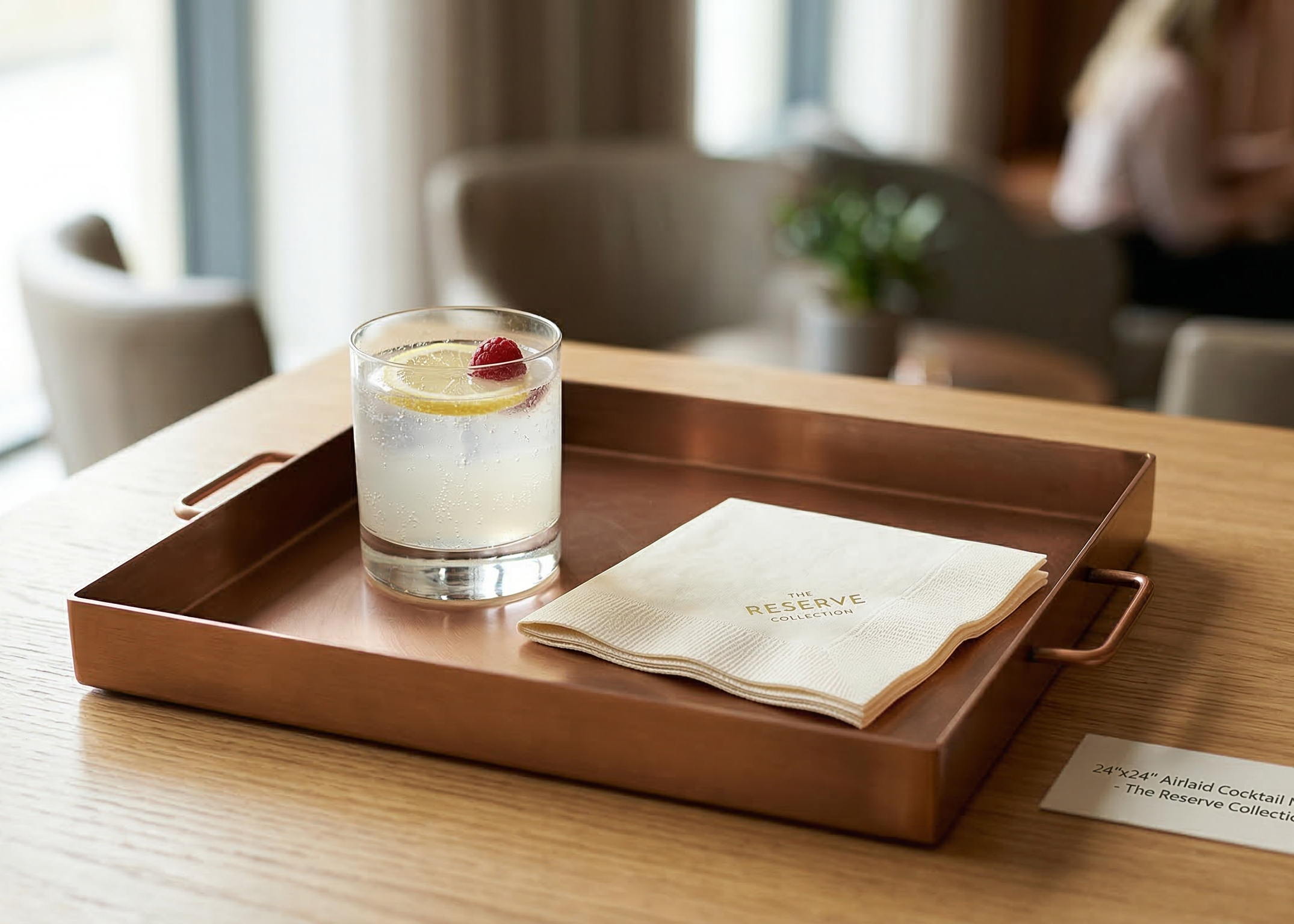 SILQUE cocktail airlaid napkin for beverage and light service